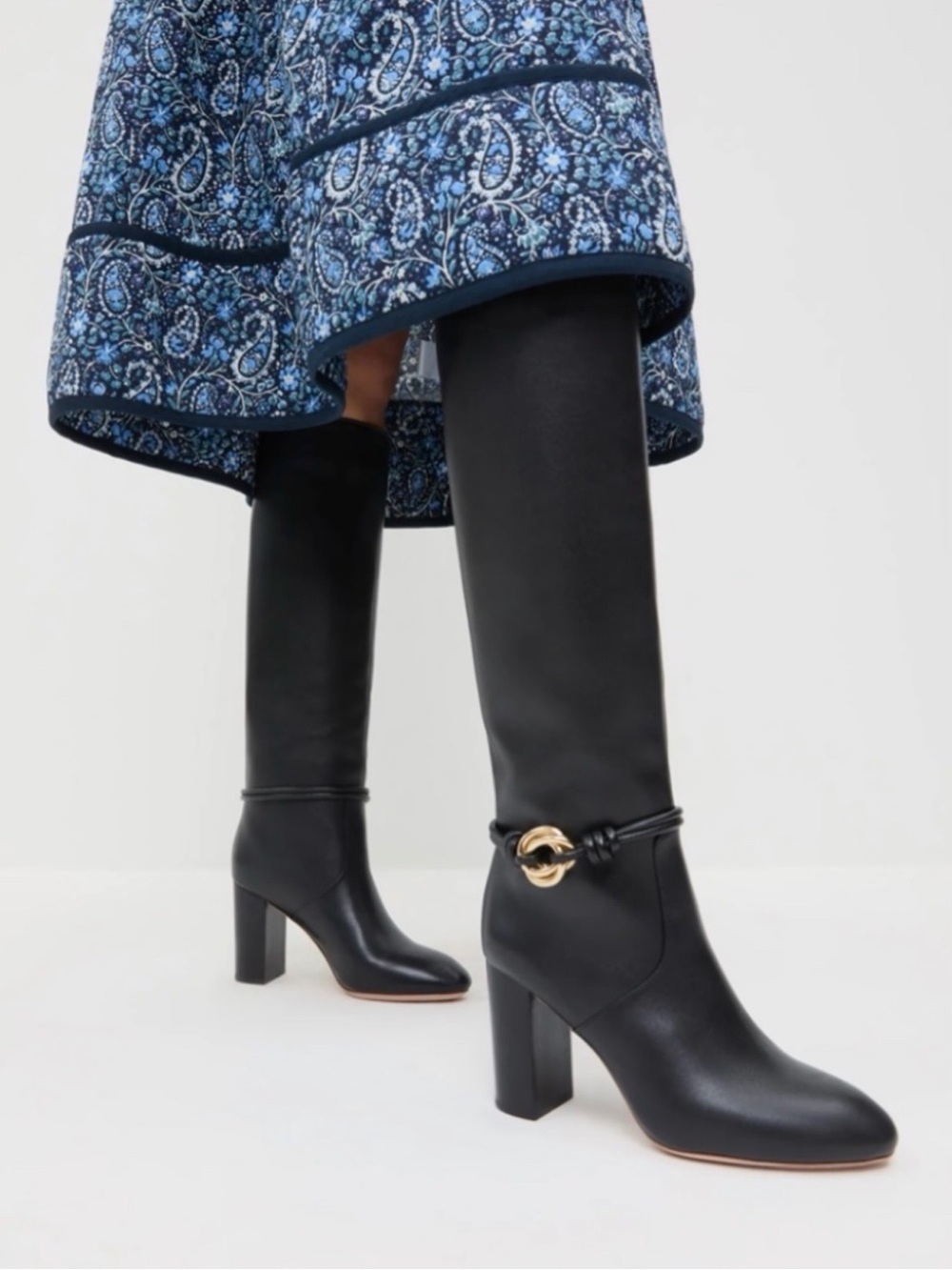 Loeffler Randall Goldy Black Tall Boot